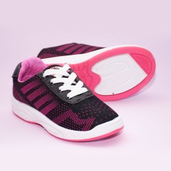 Zapatillas Miniskids 375 Negro Fucsia