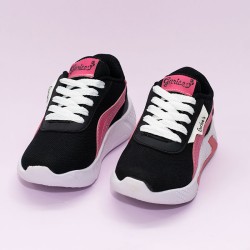 Zapatillas Gurises 370 Negro Fucsia