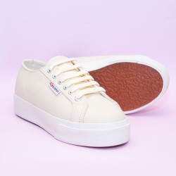 Zapatillas Superga Nappa Beige Cuero 2730