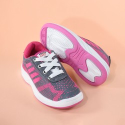 Zapatillas Miniskids 375 Gris Fucsia