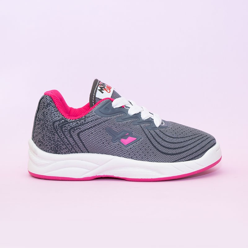 Zapatillas Miniskids 620 Gris Fucsia